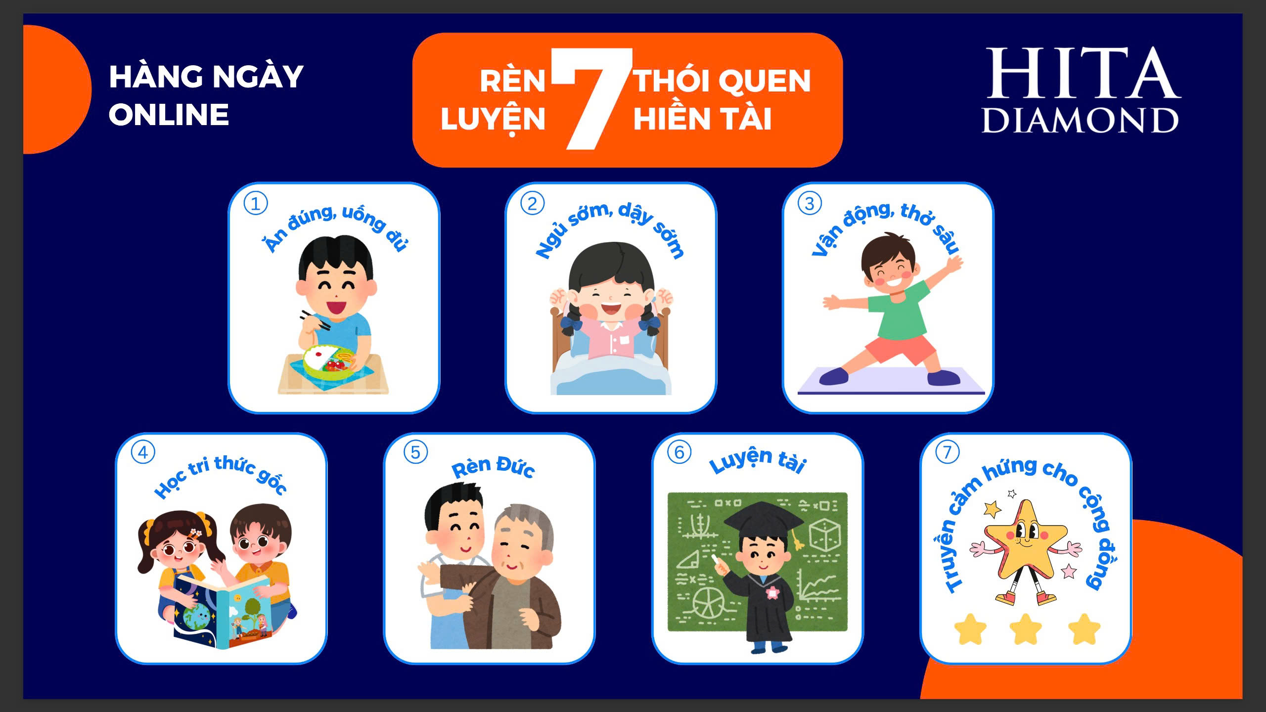 Rèn luyện 7 thói quen Hiền Tài - Hita Diamond